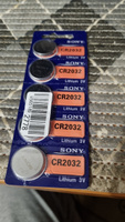 Sony Батарейка CR2032, Li-ion тип, 3 В, 5 шт #4, Роман Ч.
