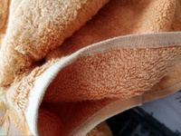 Полотенце бамбуковое Pupilla Elit 50x90см, (оранжевое). Турецкое, Deluxe, плотное. В ванную, банное полотенце для тела, головы, лица и рук. #17, Александра Х.