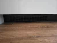 Вентиляционная решетка металлическая 80*480, черная, для мебели, кухни, цоколя, подоконника #7, Михаил А.