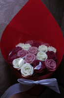 Шоколадные розы в букет 19 шт. бельгийский шоколад #15, Маргарита В.