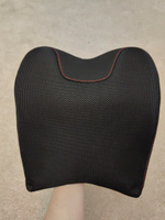 Автомобильная подушка для шеи в машину на подголовник, ортопедическая с эффектом памяти (чёрная) #76, Екатерина К.