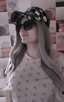 Парик женский серый градиентный с длинными волосами / Имитация натуральных волос #22, фо ф.