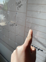 Магнитный планер 60 см х 40 см (А2) с креплением на стену, маркерами и губкой (Латте) ПланерОК #6, Василиса Ш.