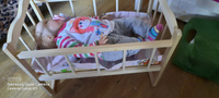 Кровать-качалка большая для кукол  идеальный подарок на день рождения кукольная кроватка #5, Маргарита К.