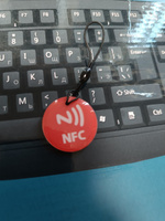 NFC метка-брелок эпоксидный (1 шт) для автоматизации умный дом (электронная визитка) Красный цвет #23, Михаил П.