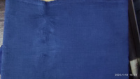 Ткань для шитья и рукоделия Габардин меланж, отрез 2 м * 148 см, цвет синий #8, Кристина С.