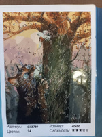 Картина по номерам на холсте 40*50 см "Питерский кот желание" раскраска на подрамнике #32, Людмила М.