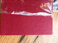 Фетр жесткий 1 мм 20 х 30 см упаковка 10 листов бордовый #137, Виктория К.