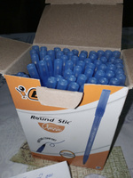 Ручки шариковые масляные чернила, синяя, BIC Round Stic Classic, 0.32 мм, набор 60 штук #85, Ирина К.
