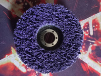 круг шлифовальный коралловый 125мм фиолетовый 1шт. , диск фибровый для болгарки ,диск для удаления краски , ржавчины на УШМ #78, Андрей С.