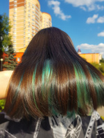 OLLIN PROFESSIONAL Гель-краска для окрашивания волос CRUSH COLOR бирюза 100 мл #14, Надежда М.