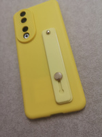 Универсальный силиконовый попсокет, ремешок для телефона / кольцо на палец, Светло-желтый #94, Dik