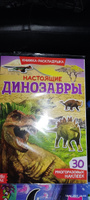 Многоразовые наклейки для малышей, Буква Ленд, "Динозавры", книжка с наклейками #6, Ксения Л.