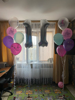 Воздушные шары для девочки, дочки "С днем рождения! Единорожка!" 30 см набор 10 штук #62, Ольга А.