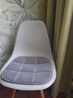 Комплект подушек на стул, темно-серый, 38x39 см, 4 шт #24, Валерия Л.