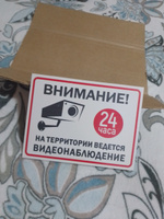 Информационная табличка на пластике "Ведется видеонаблюдение", 200х150 мм. УФ печать не выгорает #5, Ника К.