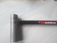 Маркер нестираемый Edding E-370/1, черный, толщина линии 1 мм, круглый наконечник #2, Marina S.