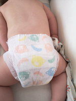 Подгузники 4 размер L от 9 до 15 кг на липучках для новорожденных детей 42 шт / Детские ультратонкие японские премиум памперсы для мальчиков и девочек / NAO #147, Наталья К.