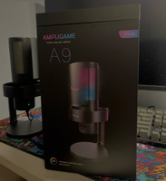 Конденсаторный RGB USB-микрофон FIFINE AmpliGame A9, Игровой микрофон для стриминга, подкастов, записи, для Twitch(Black) #27, Вероника Ф.
