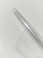 Гибкое стекло на стол , прозрачная силиконовая скатерть толщина 0,8мм 70*130 см (глянцевая) #77, Марина Коломенцева