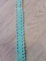 Кружево вязаное, шир 20 мм * уп 2,5 м цвет светло - зеленый для шитья, рукоделия и творчества #61, Евгения С.