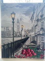 Картина по номерам на холсте 40х50 "Романтика Лондона" / картина по номерам на подрамнике #94, Наталья С.
