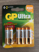Батарейки мизинчиковые GP Ultra 24A (LR03) AAA 1,5V щелочные (алкалиновые), 6 шт #76, Кристина Ц.