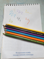 Карандаши цветные супер мягкие для рисования детские Каляка-Маляка Премиум, набор 12 цветов, 8B #7, Антонина Б.