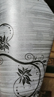 Пленка самоклеящаяся D&B 45см*8м водостойкая, моющаяся, защитная, цветы на серебряном фоне арт. 8292 / для мебели, декора, интерьера, дизайна #31, Ирина О.