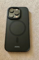 Чехол магнитный Remax для iPhone 14 Pro с MagSafe/матовая накладка/бампер магсейф на Айфон 14 про , противоударный, прозрачный с усиленными углами/ функция беспроводной зарядки #7, Евгений Б.