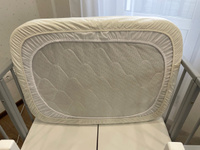 Простыня на резинке в прямоугольную кроватку с закругленными углами, 60x85 см, кремовый #30, Екатерина П.