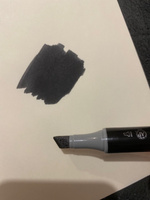 Двусторонний заправляемый маркер SKETCHMARKER Brush Pro на спиртовой основе для скетчинга, цвет: NG1 Нейтральный серый 1 #25, Екатерина Г.