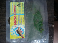 Силиконовая приманка Nano Micro Minnow 2.5 см (18шт) цвет: Green flake (CrazY для ловли мормышкой и микроджигом, мормышинг) #30, Артем П.