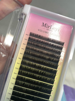 MirLeyi Ресницы для наращивания микс, черные ресницы 16 линий изгиб C 0,07 6-13mm #1, Кристина О.