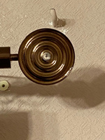 Карниз для штор телескоп однорядный (1 ряд) металлический с кольцами 300 см Круги коньяк коричневый ARTTEX #113, Наталья К.