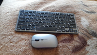 WISEBOT Комплект мышь + клавиатура беспроводная k&m, серый #33, Анна Ш.