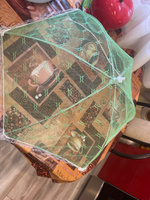 Москитная сетка зонтик на стол для продуктов (шашлыка) зеленая / Крышка чехол от мух и насекомых #2, Авдотья С.