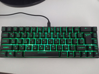 PANTEON M2 Black Игровая мембранная TKL (65%) клавиатура с LED-подсветкой MULTICOLOR (68 кл.,USB), цвет: черный #65, Илья П.