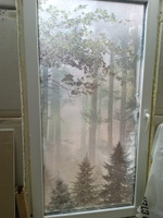 Пленка на окна солнцезащитная VEROL "Лес" самоклеющаяся, матовая, декоративная с узором, 1 рулон 75х152 см #51, Александр С.