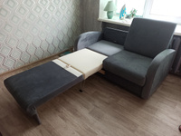 Диван-кровать Стандарт ФОКУС- мебельная фабрика 140х80х87 см серый #6, DMITRIY S.