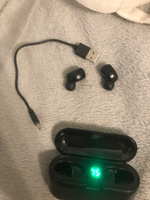 Наушники беспроводные вакуумные блютуз с микрофоном / Гарнитура Bluetooth для телефона сенсорная в кейсе / Аудиотехника с шумоподавлением TWS #6, соникк м.