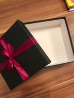 Подарочная коробка с бантом новогодняя, бокс для подарка 170х170х70мм #3, Дарья Х.