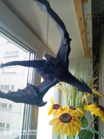 Фигурка Виверны(чёрный дракон) с размахом крыльев 14см. игровая модель распечатана на 3D принтере из смолы #4, Оксана К.