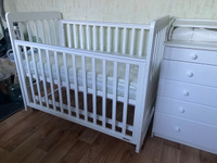 Кроватка для новорожденных, кровать детская Mr Sandman Reflection Base с маятником, цвет белый #2, Юлия А.