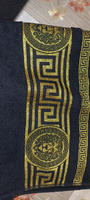 Вышневолоцкий текстиль Полотенце банное, Хлопок, 70x130 см, черный #63, имя ф.