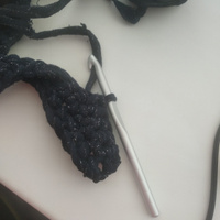 Крючок для вязания, с тефлоновым покрытием, диаметр 10 мм, 15 см #6, Маргарита Л.