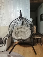 Садовое подвесное кресло Smile Ажур в комплектации "Комфорт" Круглая подушка #4, Лилия Ф.
