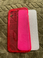 Чехол для Apple iPhone 12 / чехол на айфон 12 прозрачный малиновый #62, Светлана Р.