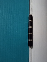Петли дверные 2ШТ Puerto IN100-4S для межкомнатных дверей, Черный/хром блестящий #9, Ираида А.