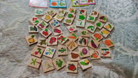 Деревянное лото Томик "Растительный мир", развивающая настольная игра для малышей, 6 карточек + 48 фишек #6, Елена З.